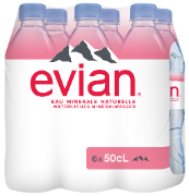Evian Pet 6-Pack 50cl