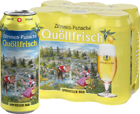 Appenzeller Quöllfrisch Zitronen-Panaché Dose 6-Pack 50cl