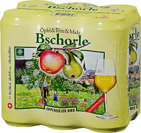 Appenzeller Bschorle Alkoholfrei Dose 6-Pack 50cl Appenzeller Bschorle Alkoholfrei Dose 6-Pack 50cl