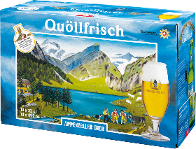 Appenzeller Quöllfrisch hell EW 10-Pack 33cl Appenzeller Quöllfrisch hell EW 10-Pack 33cl