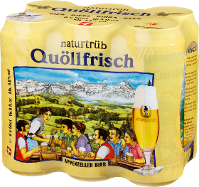 Appenzeller Quöllfrisch naturtrüb Dose 6-Pack 50cl