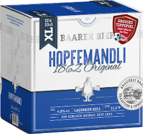 Baarer Hopfemandli 1862 Original EW 10+2 gratis 33cl
