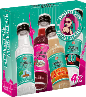 Berliner Luft Pfefferminzlikör 4er-Set 22.3% 4x2cl Berliner Luft Pfefferminzlikör 4er-Set 22.3% 4x2cl