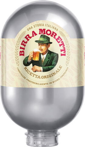 Birra Moretti Fass f.Zapfanlage Blade 8Lit.