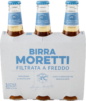 Birra Moretti Filtrata a freddo EW 3-Pack 33cl