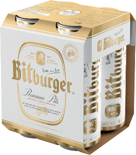 Bitburger Premium Pils Dose 4-Pack 50cl Bitburger Premium Pils Dose 4-Pack 50cl