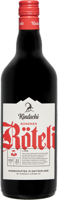 Bündner Röteli Kirschlikör 22% 100cl Bündner Röteli Kirschlikör 22% 100cl