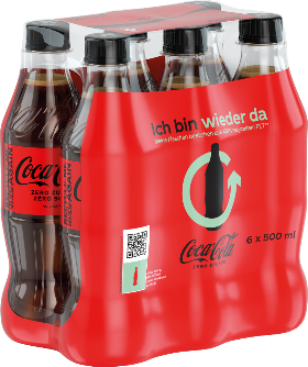Coca-Cola Zero Pet 6-Pack 50cl