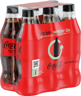Coca-Cola Zero Pet 6-Pack 50cl Coca-Cola Zero Pet 6-Pack 50cl