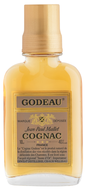 Cognac Godeau 40% Taschenflacon 12x10cl Cognac Godeau 40% Taschenflacon 12x10cl