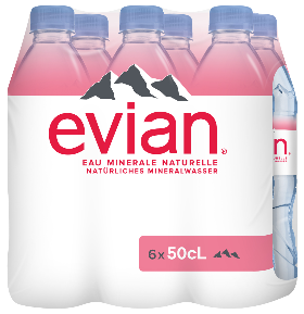 Evian Pet 6-Pack 50cl