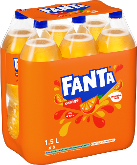 Fanta Orange Pet 6-Pack 150cl Fanta Orange Pet 6-Pack 150cl
