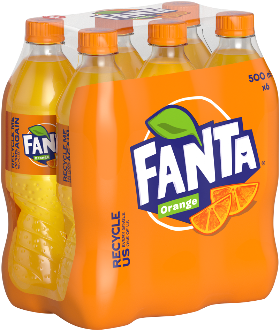 Fanta Orange Pet 6-Pack 50cl