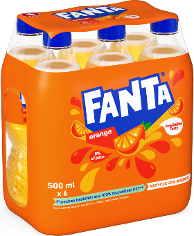 Fanta Orange Pet 6-Pack 50cl