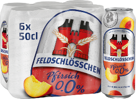 Feldschlösschen 0.0% Pfirsich Dose 6-Pack 50cl Feldschlösschen 0.0% Pfirsich Dose 6-Pack 50cl