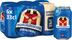 Feldschlösschen Original Dose 6-Pack 33cl Feldschlösschen Original Dose 6-Pack 33cl