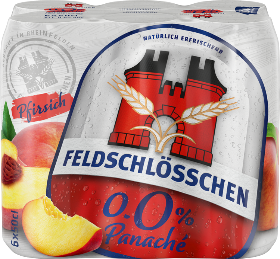 Feldschlösschen Panaché 0.0% Pfirsich Dose 6-Pack 50cl Feldschlösschen Panaché 0.0% Pfirsich Dose 6-Pack 50cl