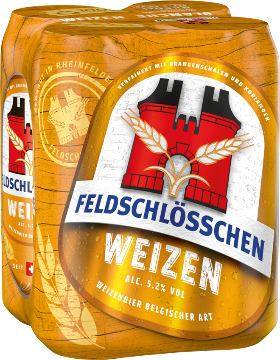 Feldschlösschen Weizen Dose 4-Pack 50cl Feldschlösschen Weizen Dose 4-Pack 50cl