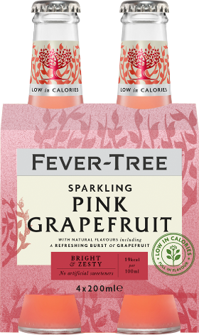 Fever-Tree Sparkling Pink Grapefruit EW 4-Pack 20cl Fever-Tree Sparkling Pink Grapefruit EW 4-Pack 20cl
