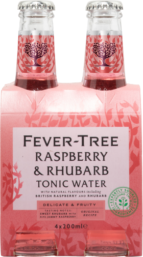 Fever-Tree Tonic Water Raspberry+Rhubarb EW 4-Pack 20cl Fever-Tree Tonic Water Raspberry+Rhubarb EW 4-Pack 20cl