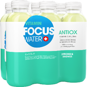 FocusWater antiox Lemon+Ginger Pet 6-Pack 50cl