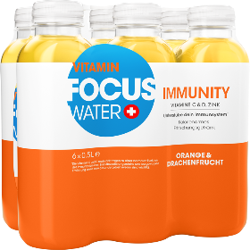 FocusWater immunity Orange+Dragonfruit Pet 6-Pack 50cl FocusWater immunity Orange+Dragonfruit Pet 6-Pack 50cl