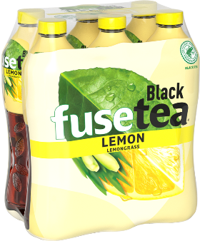 Fusetea Black Tea Lemon Lemongrass Pet 6-Pack 150cl