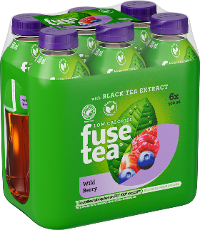 Fusetea Black Tea Wild Berry Pet 6-Pack 50cl Fusetea Black Tea Wild Berry Pet 6-Pack 50cl