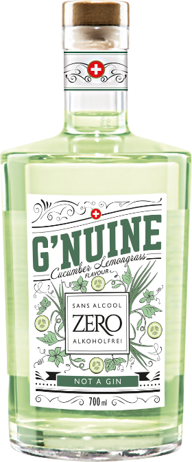G'nuine Zero Cucumber+Lemongrass Alkoholfrei 70cl