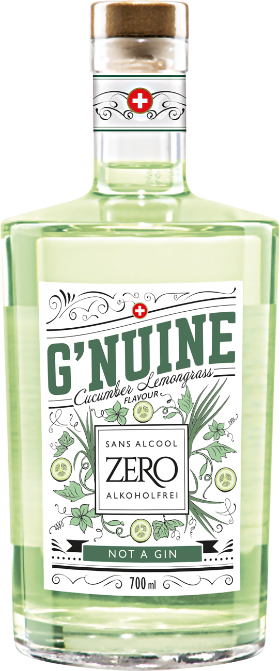 G'nuine Zero Cucumber+Lemongrass Alkoholfrei 70cl G'nuine Zero Cucumber+Lemongrass Alkoholfrei 70cl