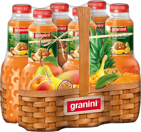 Granini Fruchtcocktail Pet 6-Pack 100cl Granini Fruchtcocktail Pet 6-Pack 100cl