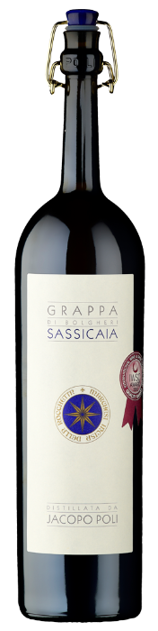 Grappa Poli Jacopo Sassicaia 40% 50cl Grappa Poli Jacopo Sassicaia 40% 50cl