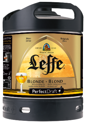 Leffe Blonde Fass f.Zapfanlage PerfectDraft 6Lit.