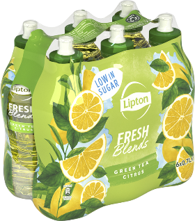 Lipton Fresh Blends Green Tea Citrus Pet Sportc.6-Pack 70cl
