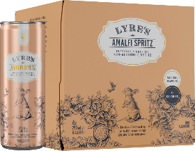 Lyre's Amalfi Spritz Alkoholfrei Dose 4-Pack 25cl Lyre's Amalfi Spritz Alkoholfrei Dose 4-Pack 25cl