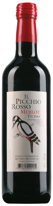 Merlot del Ticino Il Picchio Rosso 15x50cl Merlot del Ticino Il Picchio Rosso 15x50cl