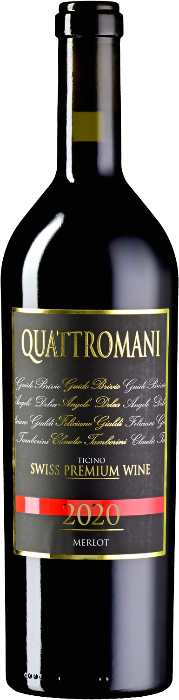 Merlot del Ticino Quattromani Swiss Premium 75cl Merlot del Ticino Quattromani Swiss Premium 75cl