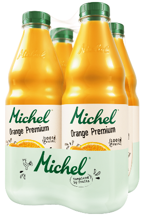 Michel Orange Premium Pet 4-Pack 100cl Michel Orange Premium Pet 4-Pack 100cl