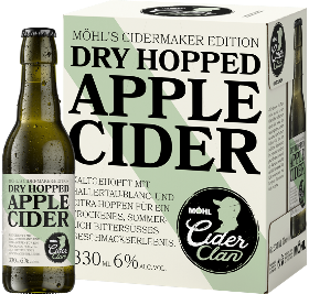 Möhl Cider Clan Dry Hopped Apple 6% EW 6-Pack 33cl Möhl Cider Clan Dry Hopped Apple 6% EW 6-Pack 33cl