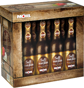 Möhl Saft v.Fass Apfelw.trüb 4% EW 8-Pack 33cl Möhl Saft v.Fass Apfelw.trüb 4% EW 8-Pack 33cl