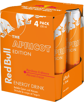 Red Bull The Apricot Edition Aprikose-Erdb.Dose 4-Pack 25cl