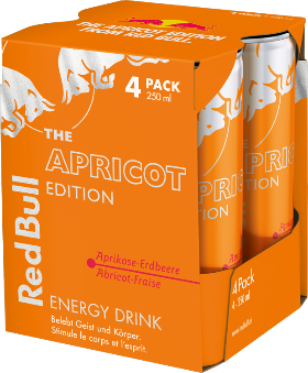 Red Bull The Apricot Edition Aprikose-Erdb.Dose 4-Pack 25cl Red Bull The Apricot Edition Aprikose-Erdb.Dose 4-Pack 25cl