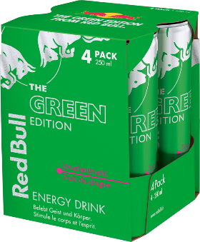 Red Bull The Green Edition Drachenfrucht Dose 4-Pack 25cl Red Bull The Green Edition Drachenfrucht Dose 4-Pack 25cl