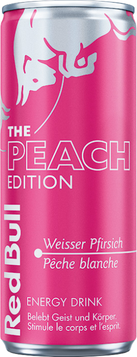 Red Bull The Peach Edition weisser Pfirsich Dose 24x25cl