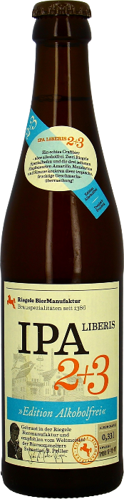 Riegele IPA Liberis 2+3 Alkoholfrei EW 8-Pack 33cl Riegele IPA Liberis 2+3 Alkoholfrei EW 8-Pack 33cl