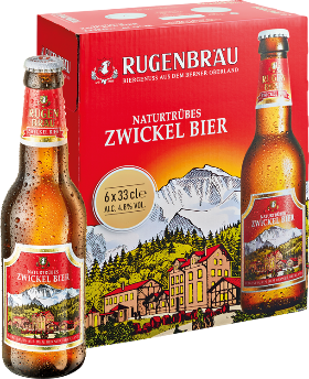 Rugenbräu Zwickel Bier naturtrüb EW 6-Pack 33cl Rugenbräu Zwickel Bier naturtrüb EW 6-Pack 33cl