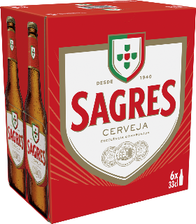 Sagres Cerveja EW 6-Pack 33cl Sagres Cerveja EW 6-Pack 33cl