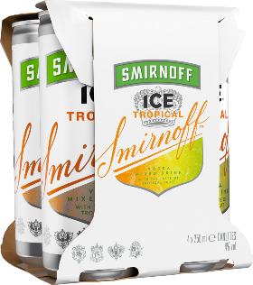 Smirnoff Ice Tropical 4% Dose 4-Pack 25cl