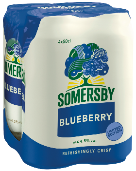 Somersby Blueberry 4.5% Dose 4-Pack 50cl Somersby Blueberry 4.5% Dose 4-Pack 50cl