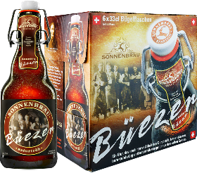 Sonnenbräu Büezer naturtrüb Bügel EW 6-Pack 33cl Sonnenbräu Büezer naturtrüb Bügel EW 6-Pack 33cl